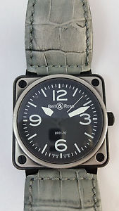 Bell & Ross BR01-92 Aviation Collection Stainless Steel Watch w/ 3 Extra Bands