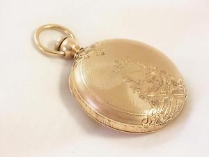 MAGNIFICENT MINT 1869 14K SOLID GOLD ANTIQUE WALTHAM APPLETON TRACY POCKET WATCH