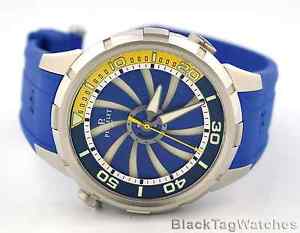 Perrelet Turbine Diver Automatic "Double Rotor" A1066/3 Blue Mens Watch