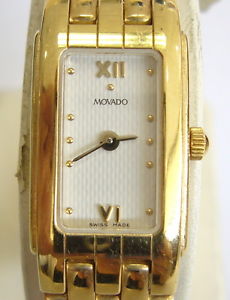 LADIES AUTHENTIC MOVADO WATCH SOLID 14K GOLD