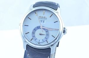 EBEL HEXAGONE MONTRE AUTOMATIQUE POUR HOMME 46MM DATE TAILLE XXL DUAL TIME+