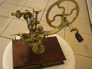 Rare and antique Gear wheel cutting machine watchmakers lathe original condition