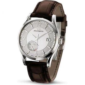 Wristwatch Men Philip Watch Sunray R8221680315 Leather Brown automatic original