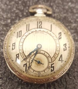 17j Illinois RELGIS Pocket Watch! RUNNING with Wadsworth GOLD Case! RARE
