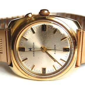 VINTAGE HAMILTON ALARM WATCH MODEL 642 CRICKET VULCAIN MAN'S WATCH ULTRA RARE