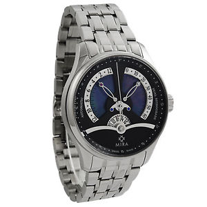 Mira Classic Merveille De L'Espace Dual Retrograde Mother of Pearl Watch M103SBK