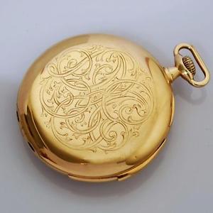 AUTHENTIC MINUTE REPEATER 18K SOLID YELLOW GOLD POCKET WATCH GERMAN SWISS SEALS