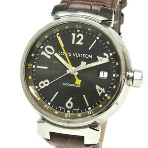 Used[B] Watch Men LOUIS VUITTON Tambour GMT Ref. Q1131 Quartz C2H