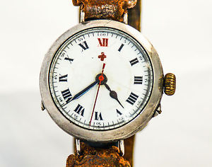 Very Rare WW1 RED CROSS Centre Seconds Hand WW1 Trench Watch 100% Original