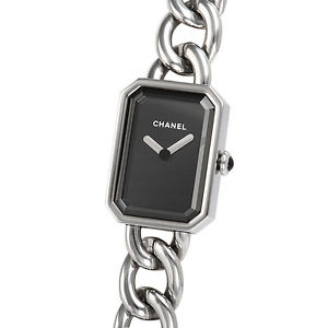 Used Watch Women Chanel Premiere H3248 quartz black stainless A3J