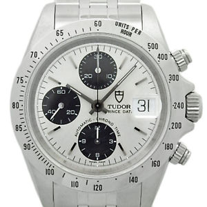 Used[A] Watch Men Tudor Chrono time 79280P Self winding SS Y4K