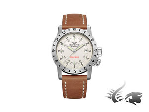 Glycine Airman Double Twelve Automatic Watch, White, GL 224, 3938.111-LB7BH