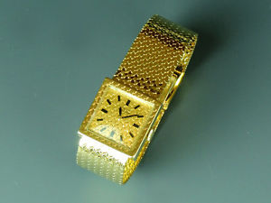 Vintage Solid 14k Yellow Gold Lucien Piccard Watch - Late 1950's Men's Watch