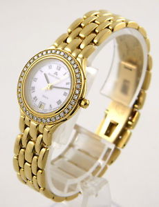 WERT 8.900,- € MAURICE LACROIX 18 KARAT GOLD DAMEN UHR MIT 0,60 CARAT BRILLANTEN