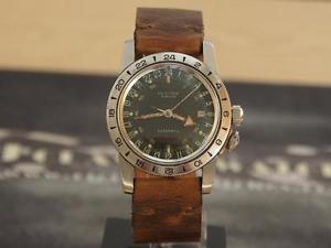 Vintage & Original 1950's GLYCINE Airman 24hour GMT Gents Automatic Watch