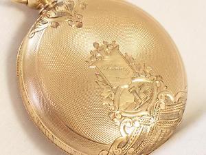 MASSIVE MODEL 1857 14K SOLID GOLD ANTIQUE WALTHAM APPLETON TRACY POCKET WATCH
