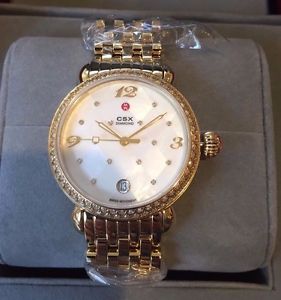 NEW Authentic Michele CSX Mosaic Quilted Diamond Dial Limited MW03R01B0974 Watch