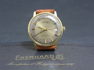 Eberhard & Co. orologio classico uomo - oro solido 18K/750 -  vintage anno 1972
