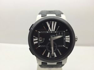 100% Authentic Ulysse Nardin Executive Dual Time 43mm Mens watch Ref: 243 00