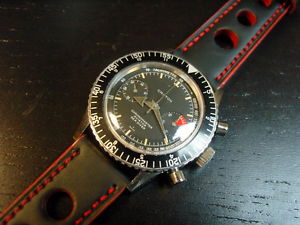 Vintage Croton Nivada Chronomaster Aviator Sea Diver Men's Chronograph Valjoux