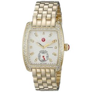 NEW Authentic Michele Urban Mini Diamond Gold Tone MWW02A000564 Watch