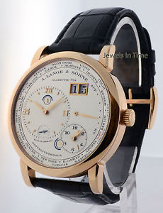 A. Lange & Sohne Lange 1 Timezone 18k Rose Gold Mens Watch Box/Papers 116.032