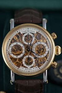 Chronoswiss Opus Skeleton Chronograph CH 7522 SS/ Red Gold Wrist Watch