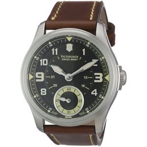 Victorinox 241376 Mens Green Dial Automatic Watch with Leather Strap