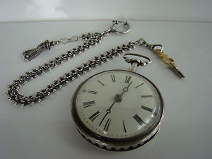 EXTRA LARGE  QUARTER REPEATER ANTIQUE VERGE FUSEE POCKET WATCH BERTHOUD
