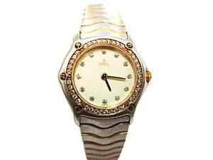 Auth Ebel Stainless Steel Watch Silver/Gold