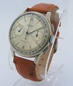 Vintage Big 38mm,Universal Geneve  two registers Chronograph , circa 1950
