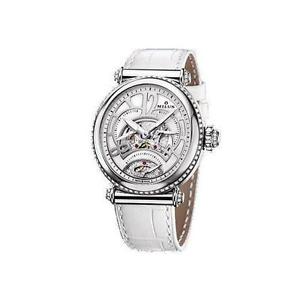 Milus Merea Women's Automatic White Leather Stainless Steel Case Watch MER005