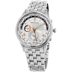 Maurice Lacroix MP6008-SS002-110-1 Mens Silver Dial Analog Automatic Watch