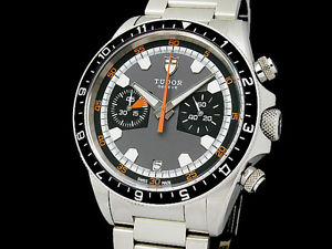 Auth TUDOR Heritage Chronograph 70330N SS Auto Men's Watch(28.9.3)