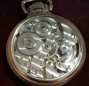 Near mint Hamilton Pocket Watch 950E Elinvar Display Case 23 Jewels Railroad
