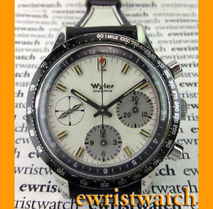 Vintage Wyler Stainless Steel Incaflex Chronograph Valjoux 72 -UNTOUCHED DIAL