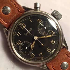 Vintage Military WW2 Hanhart luftwaffe chronograph flieger watch, calibre 40