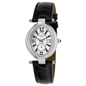 Balmain B37353226 Womens White Dial Quartz Watch with Leather Strap