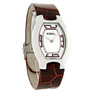 Ebel Beluga Ladies Mop Red Leather Strap Swiss Quartz Watch 9175G31/19135203