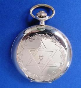 ANTIQUE JUDAICA POCKET WATCH 14 K SOLID GOLD 1930