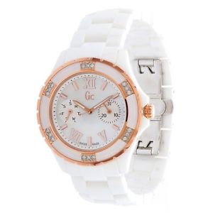 Guess X69116L1S Womens Mop Dial Analog Quartz Watch with Ceramic Strap