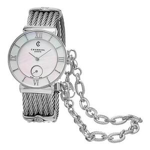 CHARRIOL WOMEN'S ST-TROPEZ 30MM STEEL BRACELET QUARTZ WATCH ST30SI.560.008