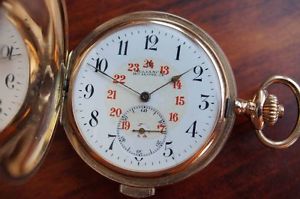 Alliance Horlogere.Gold pocket watch with the quarter repeater.