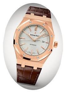 UNWORN ~ Audemars Piguet Royal Oak Rose Gold Silver Dial - 41mm