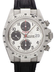 Used[AB] Watch Men TUDOR Chrono time Prince Date 79280P Self winding white P9E