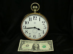 Enormous 17 Jewel High Quality Pocket Watch with Hand Painted Enamel Dial