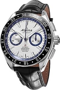 ALPINA Alpiner 4 Chronograph Automatic Silver Dial Leather AL-860AD5AQ6