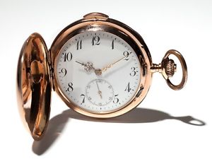 Rare Pocket Watch Gold 14K Yellow Gold.