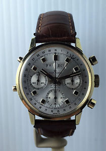 Vintage Wakmann YG filled Datora Chrono Triple Date ref. 1310