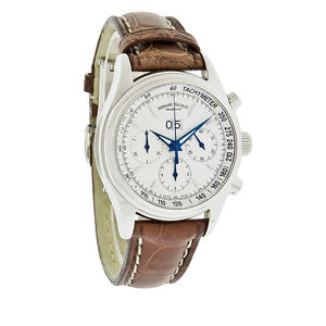 Armand Nicolet Mens M02 Date Swiss Auto Leather Watch 9148A-AG-P914MR2